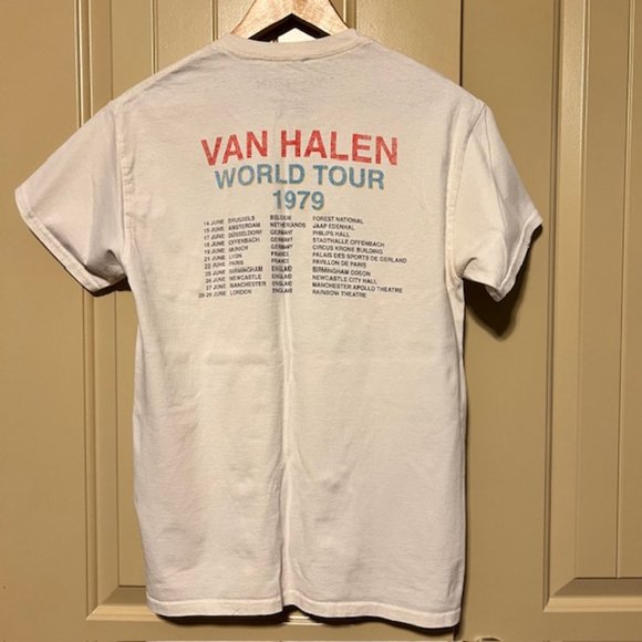 Women's PacSun, Van Halen graphic t-shirt, Medium, cream - Picture 2 of 5
